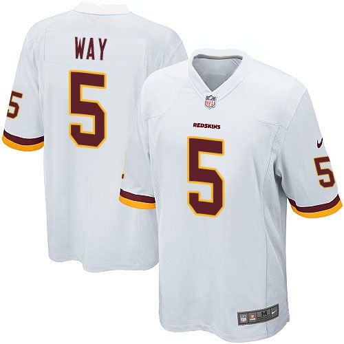 Men Washington Redskins #5 Tress Way Nike White Game Player NFL Jersey->washington redskins->NFL Jersey
